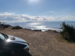 Letzter Tag in Griechenland am Golden Beach bei Kyllini.