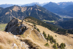 Blick zurück zum Gipfelanstieg