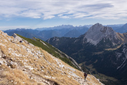 die letzten Meter hinauf