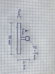 Zeichnung mit Maßen