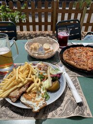 Snack hier auf dem Stellplatz