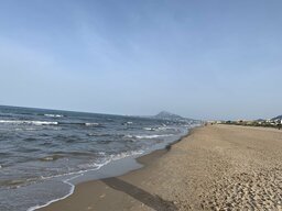 Am Meer in Oliva . Einfach unser Bescheidenes Leben genießen