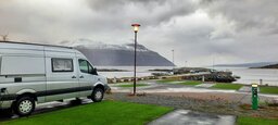 Allein auf dem Stellplatz Innhavet
