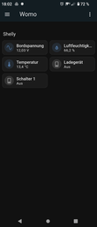 So  könnte das dann im Homeassistant auf dem Handy aussehen