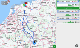 nach Ziel einfügen Routenvorschlag (weiße Umrandung = Default
