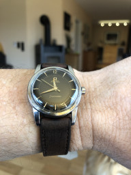 Seamaster 1955 mit seltenem schwarzem Zifferblatt